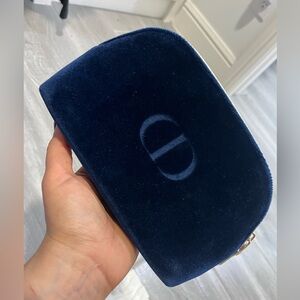 Dior Midnight Blue Satin Pouch